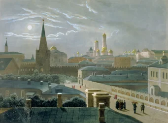 Ansicht des Moskauer Kremls, 1840er Jahre